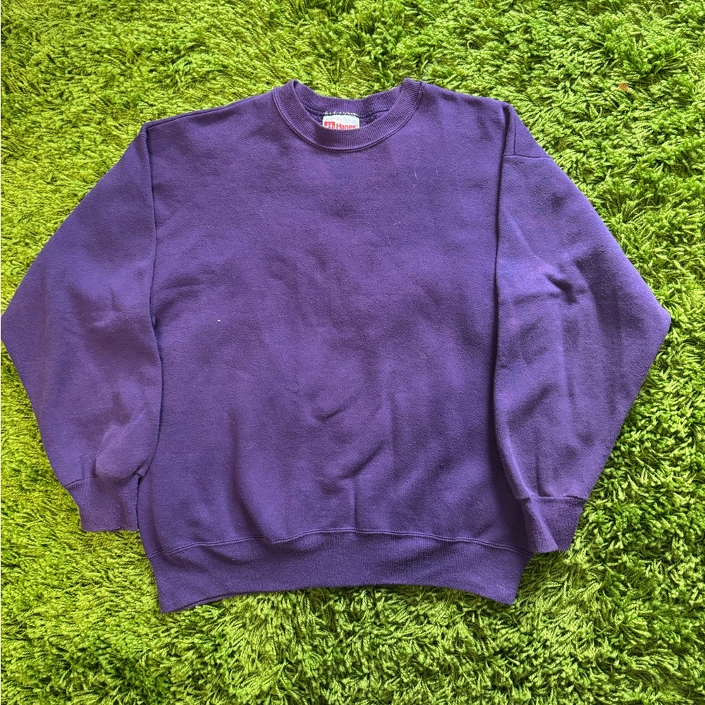 ‘80s Hanes Purple‎ Crewneck